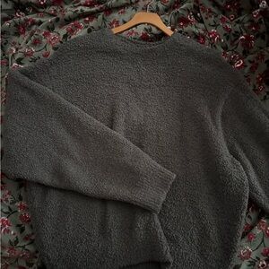 SKIMS Charcoal Women's Crew Neck Sweater